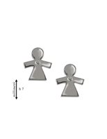 Orecchini Gemoro Donna in Oro bianco Diamante 0.01 Ct OB755BIA - OB755BIA